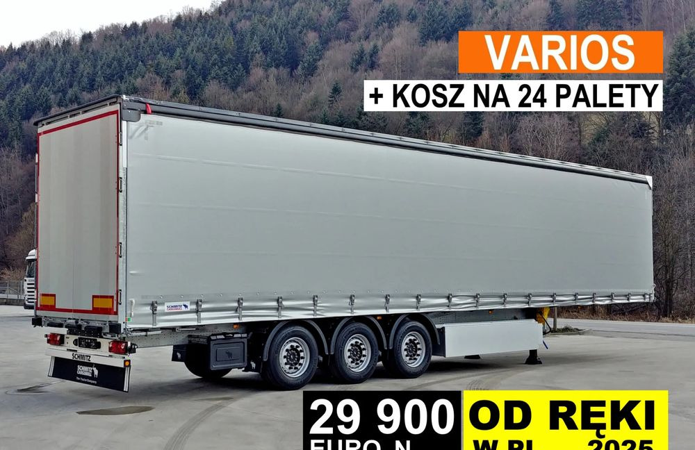 Schmitz Cargobull VARIOS + 24 PAL KOSZ - 커튼사이더 세미 트레일러 : 사진 1 Schmitz Cargobull VARIOS + 24 PAL KOSZ - 커튼사이더 세미 트레일러 : 사진 1