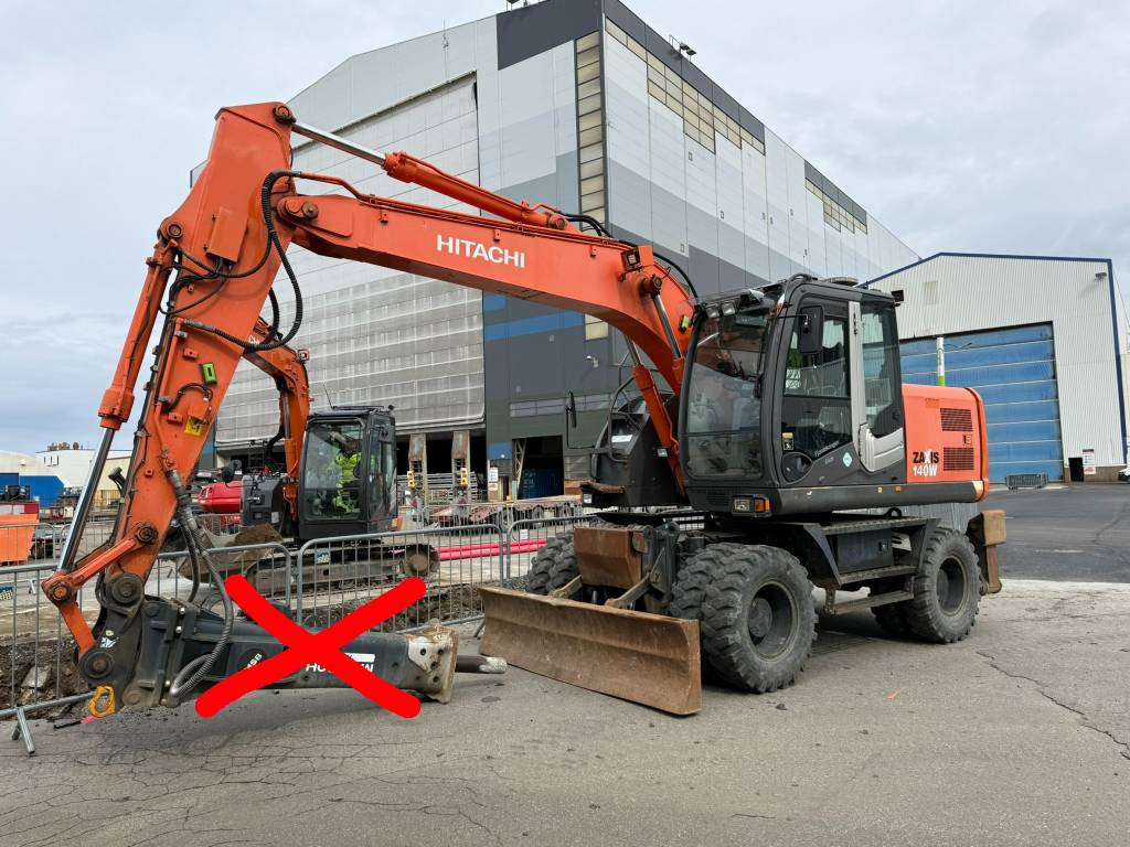 Hitachi ZX 140 W-3 - 휠 굴삭기 : 사진 2 Hitachi ZX 140 W-3 - 휠 굴삭기 : 사진 2