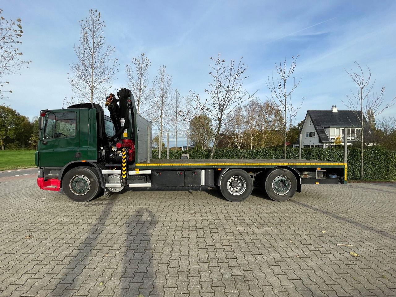 DAF CF 75.310 With Palfinger PK20002 crane - 드롭사이드/ 플랫베드 트럭, 크레인 트럭 : 사진 3 DAF CF 75.310 With Palfinger PK20002 crane - 드롭사이드/ 플랫베드 트럭, 크레인 트럭 : 사진 3