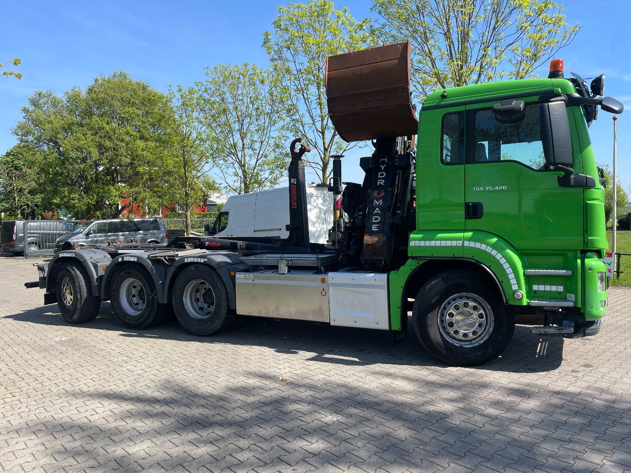 MAN TGS 35.420 met hiab 19tm Z kraan en 26t haakarm, bouwjaar 2018 - 컨테이너 운반 장치/ 스와프 보디 트럭, 크레인 트럭 : 사진 5 MAN TGS 35.420 met hiab 19tm Z kraan en 26t haakarm, bouwjaar 2018 - 컨테이너 운반 장치/ 스와프 보디 트럭, 크레인 트럭 : 사진 5