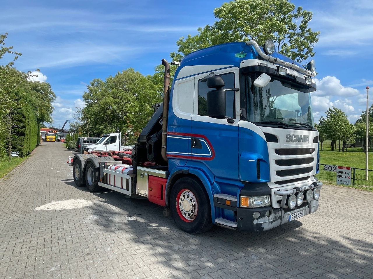 Scania R480 with hiab hookloader and hiab 262 EP5 with remote crane 2019 - 컨테이너 운반 장치/ 스와프 보디 트럭, 크레인 트럭 : 사진 4 Scania R480 with hiab hookloader and hiab 262 EP5 with remote crane 2019 - 컨테이너 운반 장치/ 스와프 보디 트럭, 크레인 트럭 : 사진 4