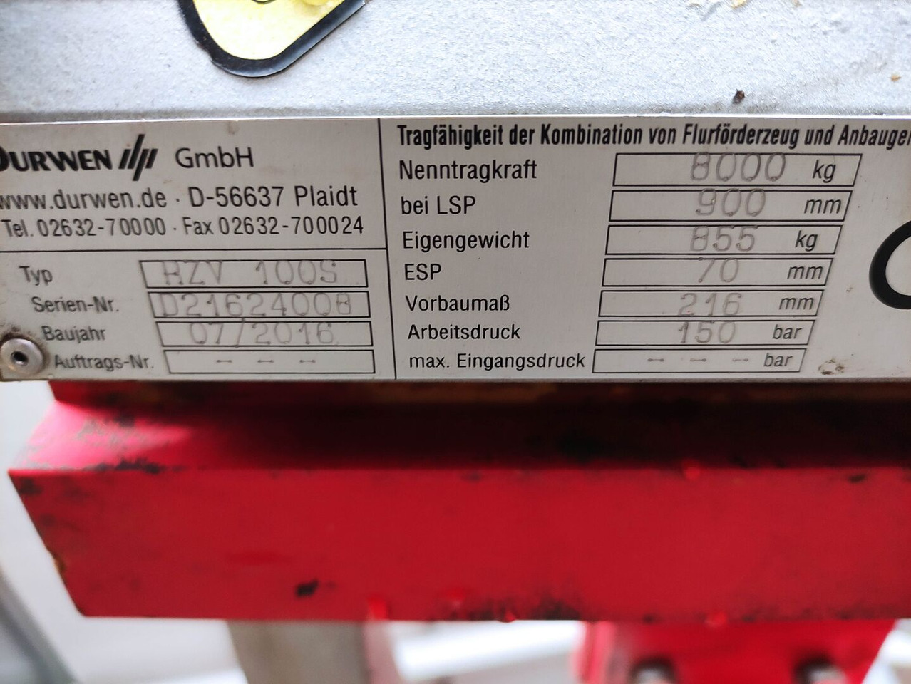 Durwen RZV100S - 포크 : 사진 5 Durwen RZV100S - 포크 : 사진 5