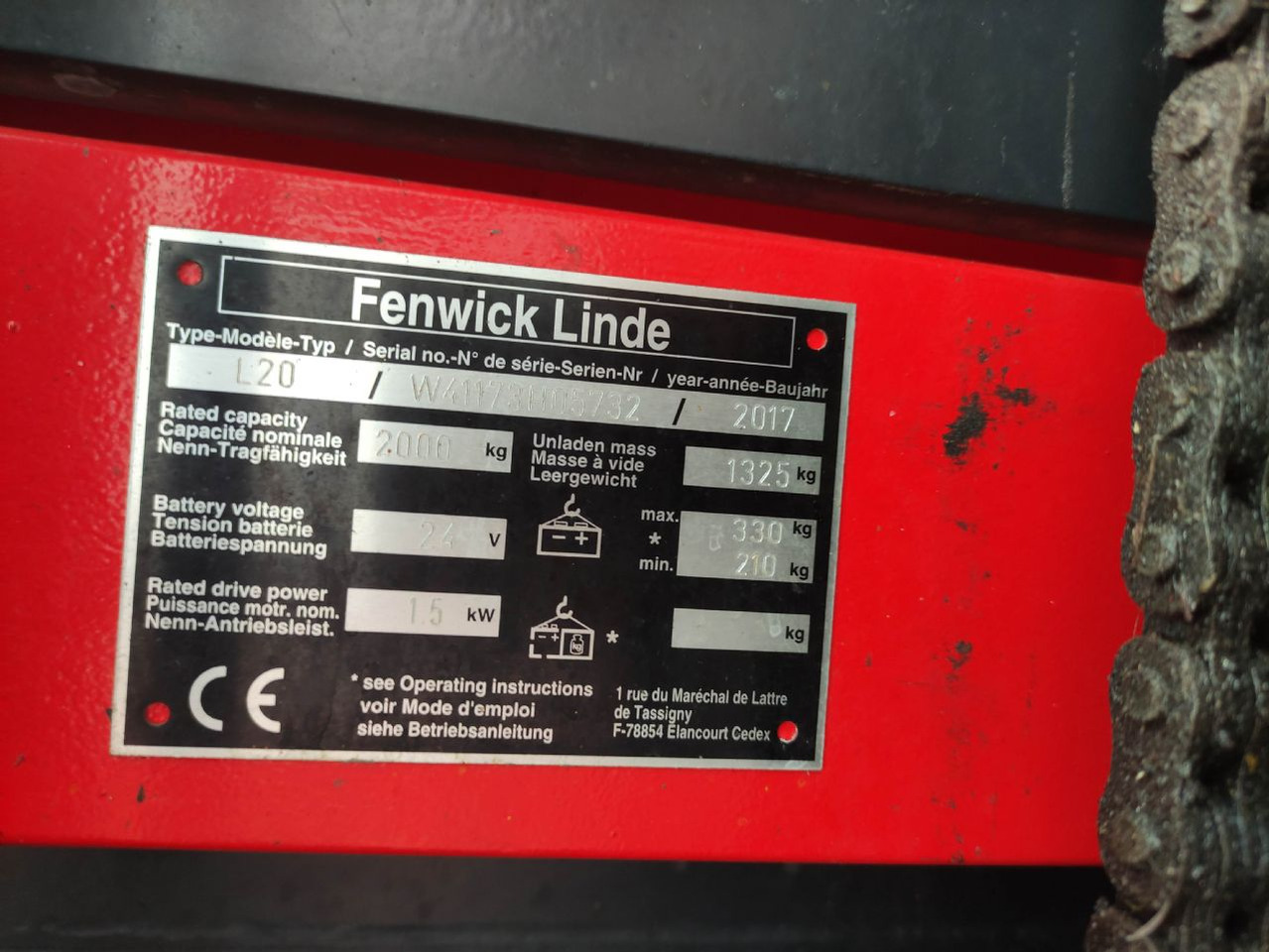 Linde L20-1173 - 스태커 : 사진 5 Linde L20-1173 - 스태커 : 사진 5