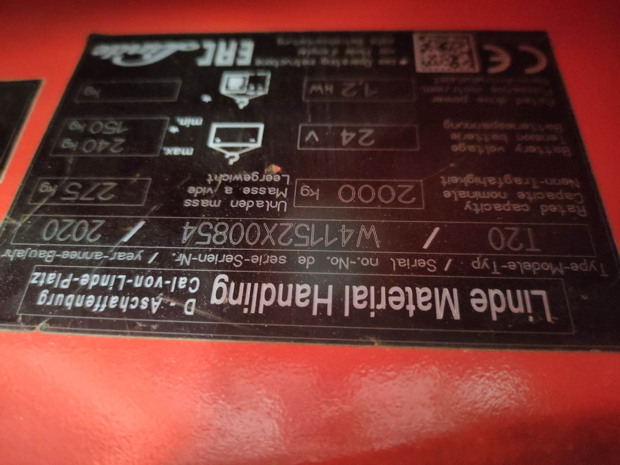 Linde T20-1152 (KDD, UVV und Lack NEU) - 팔레트 트럭 : 사진 5 Linde T20-1152 (KDD, UVV und Lack NEU) - 팔레트 트럭 : 사진 5