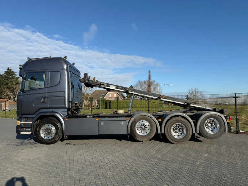 Scania R450 HANDGESCHAKELD, KABELSYSTEEM, ALCOA, LEATHER. - 후크 리프트 트럭 : 사진 4 Scania R450 HANDGESCHAKELD, KABELSYSTEEM, ALCOA, LEATHER. - 후크 리프트 트럭 : 사진 4