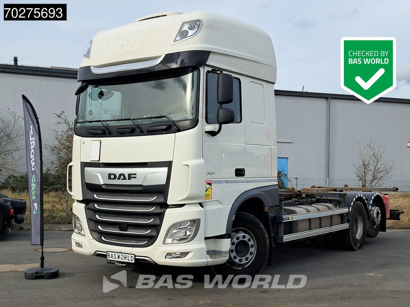 DAF XF 450 6X2 FAN SSC Retarder Lift-Lenkachse ACC Euro 6 - 컨테이너 운반 장치/ 스와프 보디 트럭 : 사진 1 DAF XF 450 6X2 FAN SSC Retarder Lift-Lenkachse ACC Euro 6 - 컨테이너 운반 장치/ 스와프 보디 트럭 : 사진 1