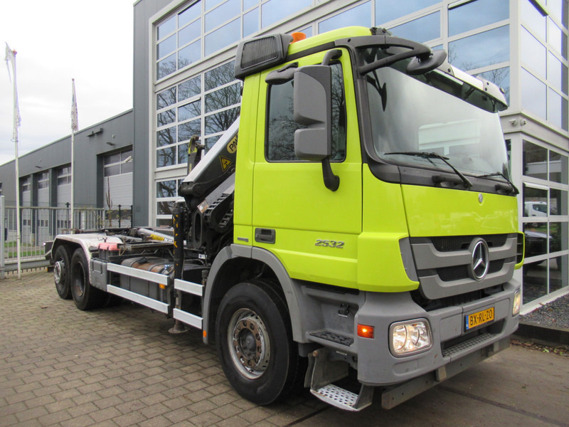 Mercedes-Benz ACTROS 2532 6x2 Palift T20 + Palfinger PK18002-EH Haak - Kraan - 후크 리프트 트럭, 크레인 트럭 : 사진 3 Mercedes-Benz ACTROS 2532 6x2 Palift T20 + Palfinger PK18002-EH Haak - Kraan - 후크 리프트 트럭, 크레인 트럭 : 사진 3