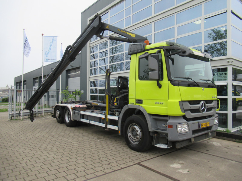 Mercedes-Benz Actros 2532 LTNLA 6X2 Hooklift + Crane, Haak - Kraan - 후크 리프트 트럭, 크레인 트럭 : 사진 3 Mercedes-Benz Actros 2532 LTNLA 6X2 Hooklift + Crane, Haak - Kraan - 후크 리프트 트럭, 크레인 트럭 : 사진 3