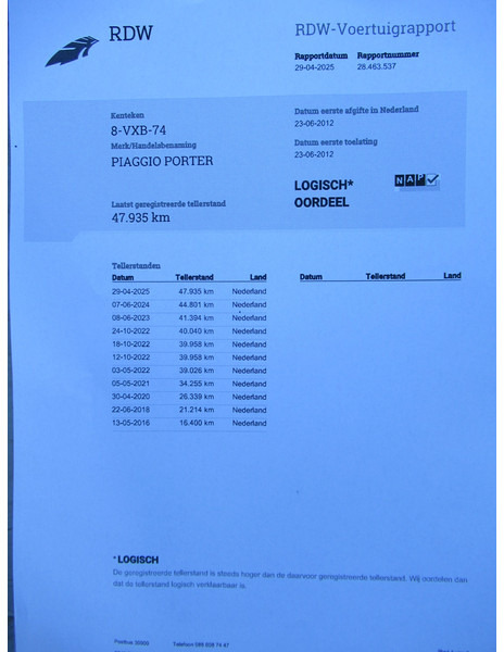 덤프 밴 Piaggio Porter 1.3 Kipper SL Extra : 사진 9 덤프 밴 Piaggio Porter 1.3 Kipper SL Extra : 사진 9