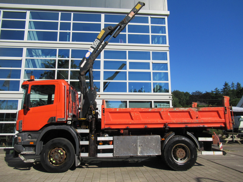 Scania P 114 CB 4x4 HZ 340 3-W. Tipper - 3-S. Kipper + HMF 1063 Crane Kran - 덤프트럭, 크레인 트럭 : 사진 4 Scania P 114 CB 4x4 HZ 340 3-W. Tipper - 3-S. Kipper + HMF 1063 Crane Kran - 덤프트럭, 크레인 트럭 : 사진 4