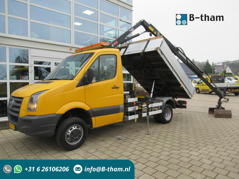 Volkswagen Crafter 50 2.5TDI 80KW HIAB 033 B-2 + Kipper Tipper - 덤프트럭, 크레인 트럭 : 사진 1 Volkswagen Crafter 50 2.5TDI 80KW HIAB 033 B-2 + Kipper Tipper - 덤프트럭, 크레인 트럭 : 사진 1