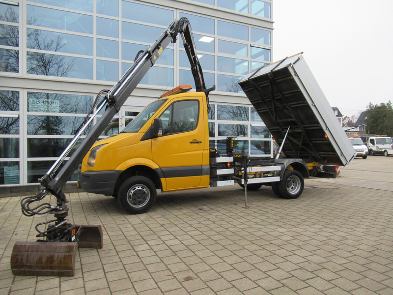 Volkswagen Crafter 50 2.5TDI 80KW HIAB 033 B-2 + Kipper Tipper - 덤프트럭, 크레인 트럭 : 사진 3 Volkswagen Crafter 50 2.5TDI 80KW HIAB 033 B-2 + Kipper Tipper - 덤프트럭, 크레인 트럭 : 사진 3