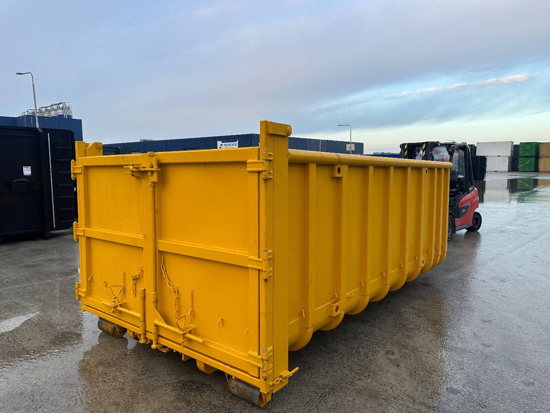 Sidalco 15 m3 kort met Franse klep deuren - 롤오프 컨테이너 : 사진 1 Sidalco 15 m3 kort met Franse klep deuren - 롤오프 컨테이너 : 사진 1