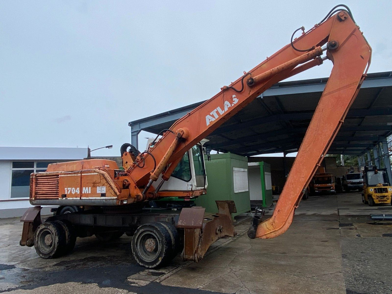 Atlas 1704 MI mit Greifer Umschlagbagger Lang - 휠 굴삭기 : 사진 5 Atlas 1704 MI mit Greifer Umschlagbagger Lang - 휠 굴삭기 : 사진 5