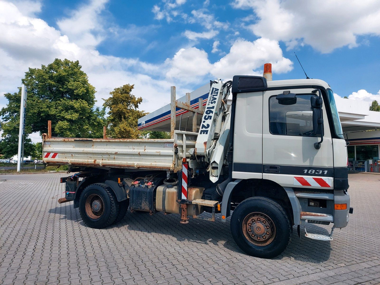 덤프트럭, 크레인 트럭 Mercedes-Benz ACTROS 1831 4X4 KRAN MEILER ALLRAD ATLAS 165.2E : 사진 12