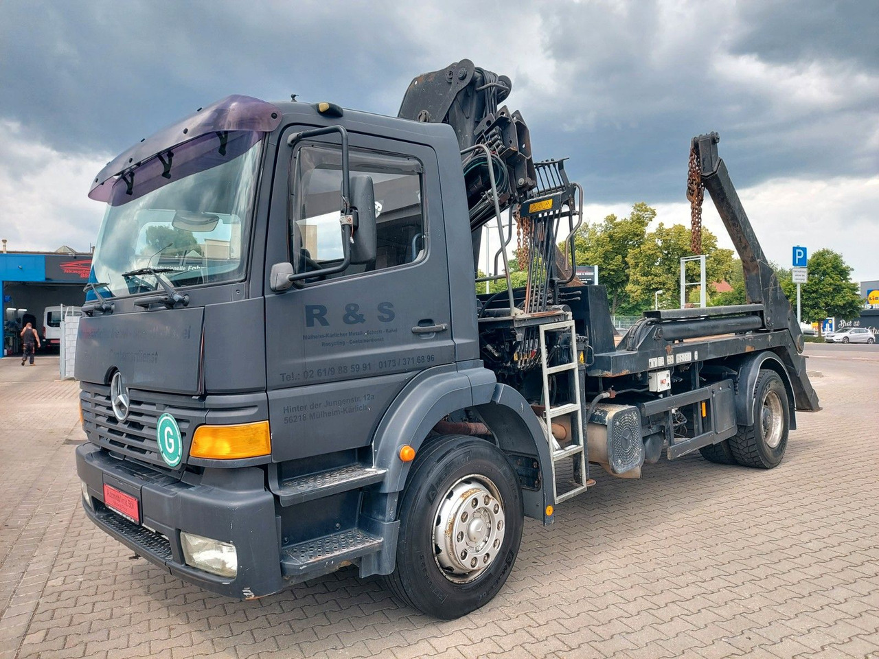 Mercedes-Benz Actros 1828 Hiab Absetzkipper Hiab Kran Absetzer - 덤프트럭, 크레인 트럭 : 사진 5 Mercedes-Benz Actros 1828 Hiab Absetzkipper Hiab Kran Absetzer - 덤프트럭, 크레인 트럭 : 사진 5