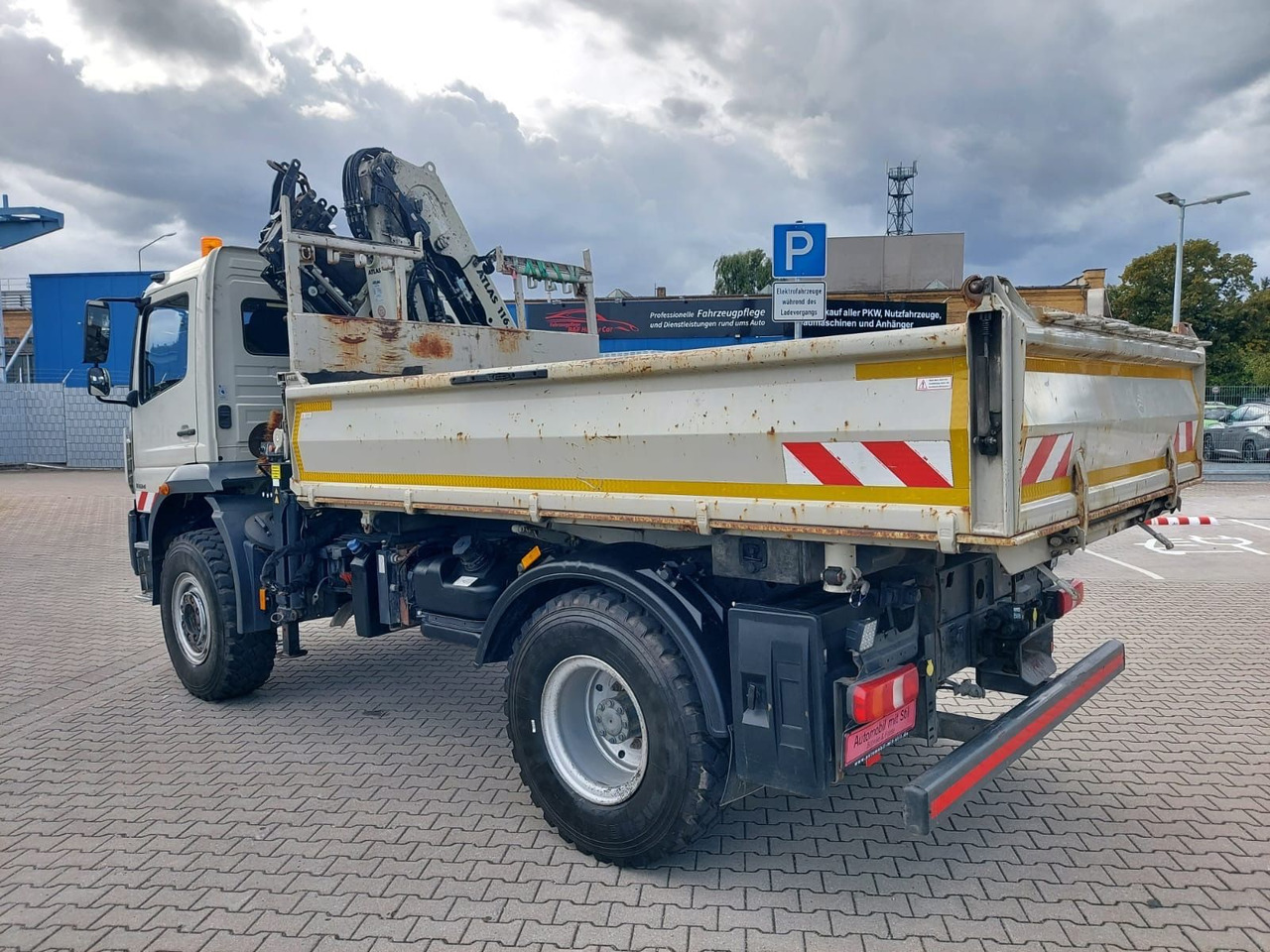 덤프트럭, 크레인 트럭 Mercedes-Benz Atego / 1324 MEILLER 4X4 KRAN ATLAS 116.3 Kipper : 사진 11