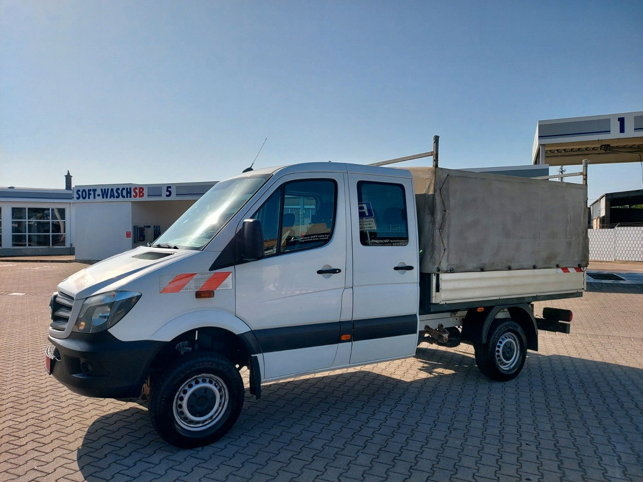 Mercedes-Benz Sprinter II Pritsche DoKa 316 4X4 6Sitze Klima - 커튼 사이드 밴, 콤비 밴 : 사진 4 Mercedes-Benz Sprinter II Pritsche DoKa 316 4X4 6Sitze Klima - 커튼 사이드 밴, 콤비 밴 : 사진 4