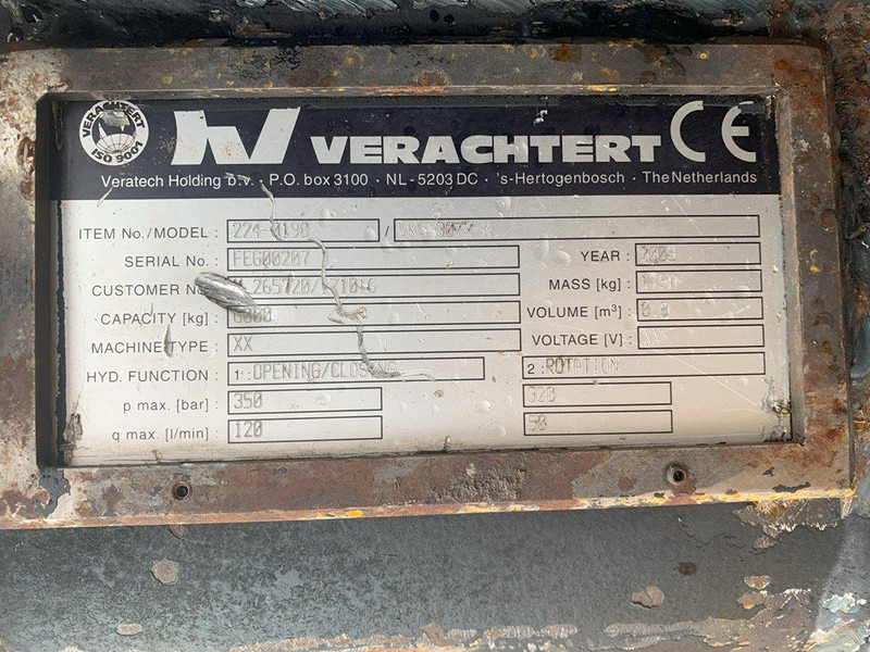 Verachtert VRG30-2 - 그래플 : 사진 3 Verachtert VRG30-2 - 그래플 : 사진 3