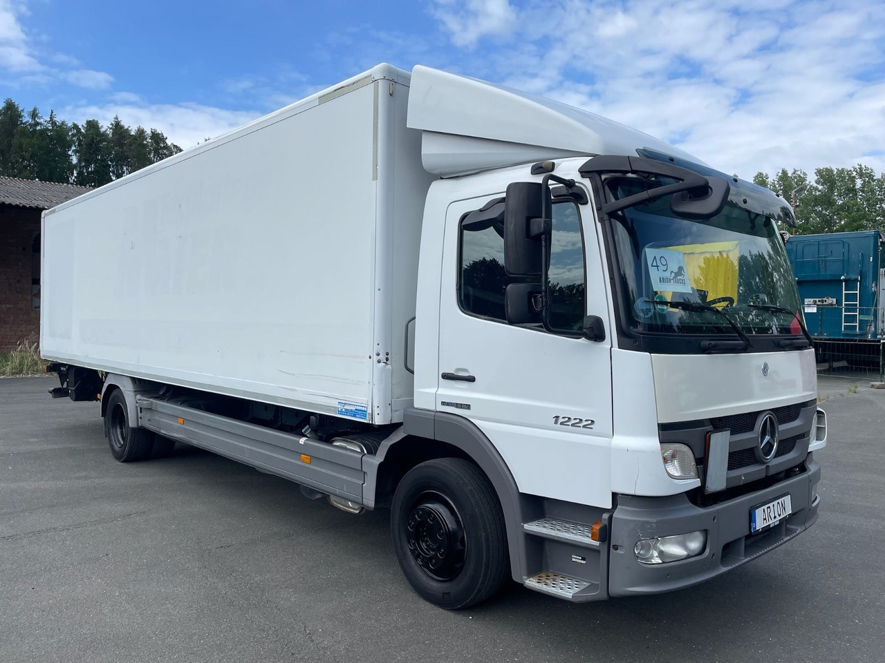 Mercedes-Benz Atego 2 1222 4x2 Koffer/LBW/DAUTEL/8,25m/AC/EU5 - 박스 트럭 : 사진 1 Mercedes-Benz Atego 2 1222 4x2 Koffer/LBW/DAUTEL/8,25m/AC/EU5 - 박스 트럭 : 사진 1
