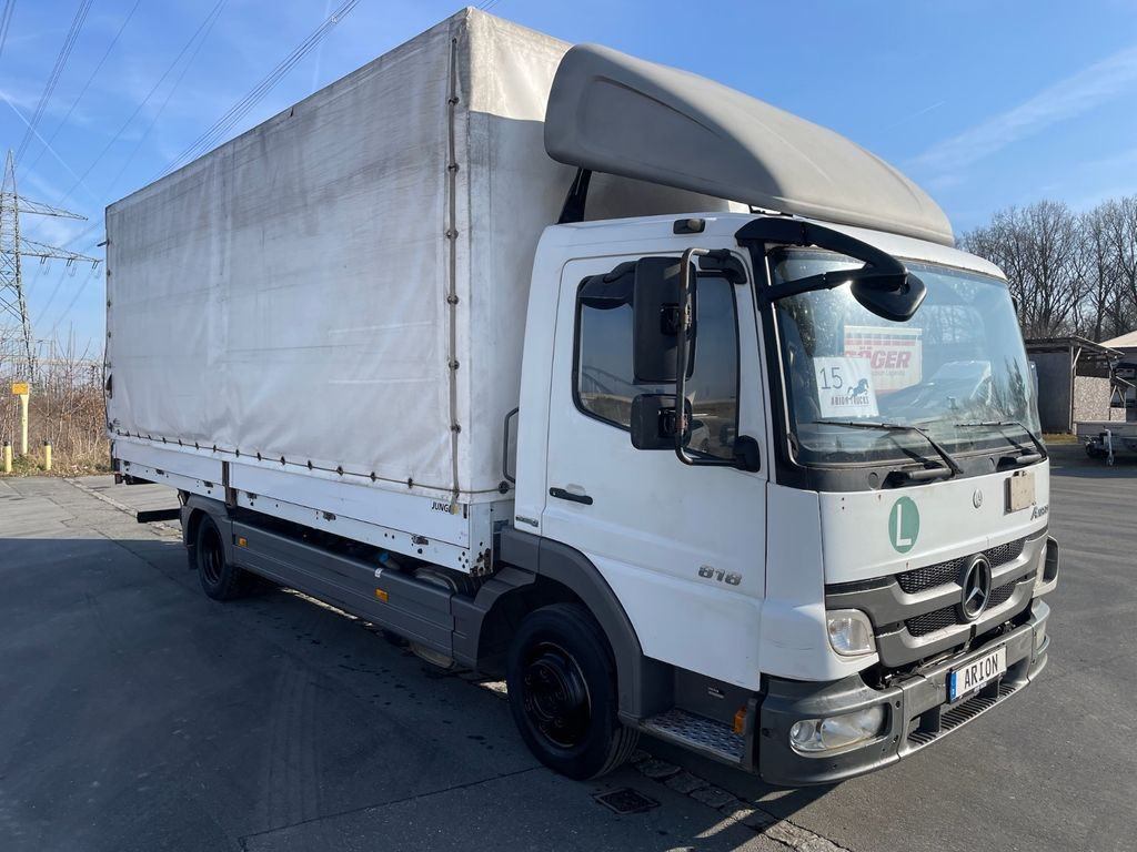 Mercedes-Benz Atego 818 4x2 Pritsche+Plane/LBW/BärCargoliftEU5 - 커튼 사이드 밴 : 사진 1 Mercedes-Benz Atego 818 4x2 Pritsche+Plane/LBW/BärCargoliftEU5 - 커튼 사이드 밴 : 사진 1
