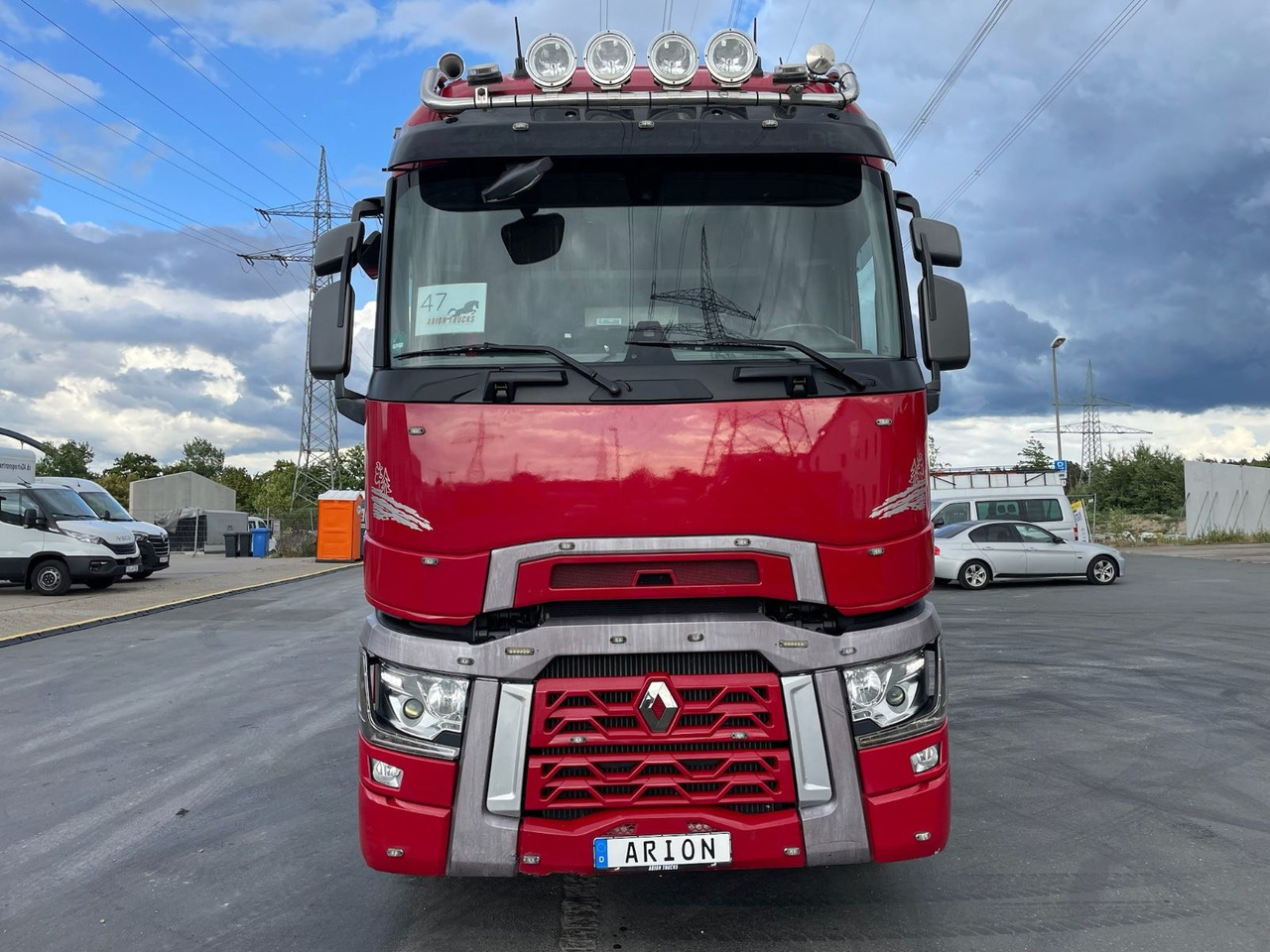 Renault T520 6x2 Kurzholz/PALFINGER/E120Z/VOLVO-ENGINE - 목재 트럭, 크레인 트럭 : 사진 2 Renault T520 6x2 Kurzholz/PALFINGER/E120Z/VOLVO-ENGINE - 목재 트럭, 크레인 트럭 : 사진 2