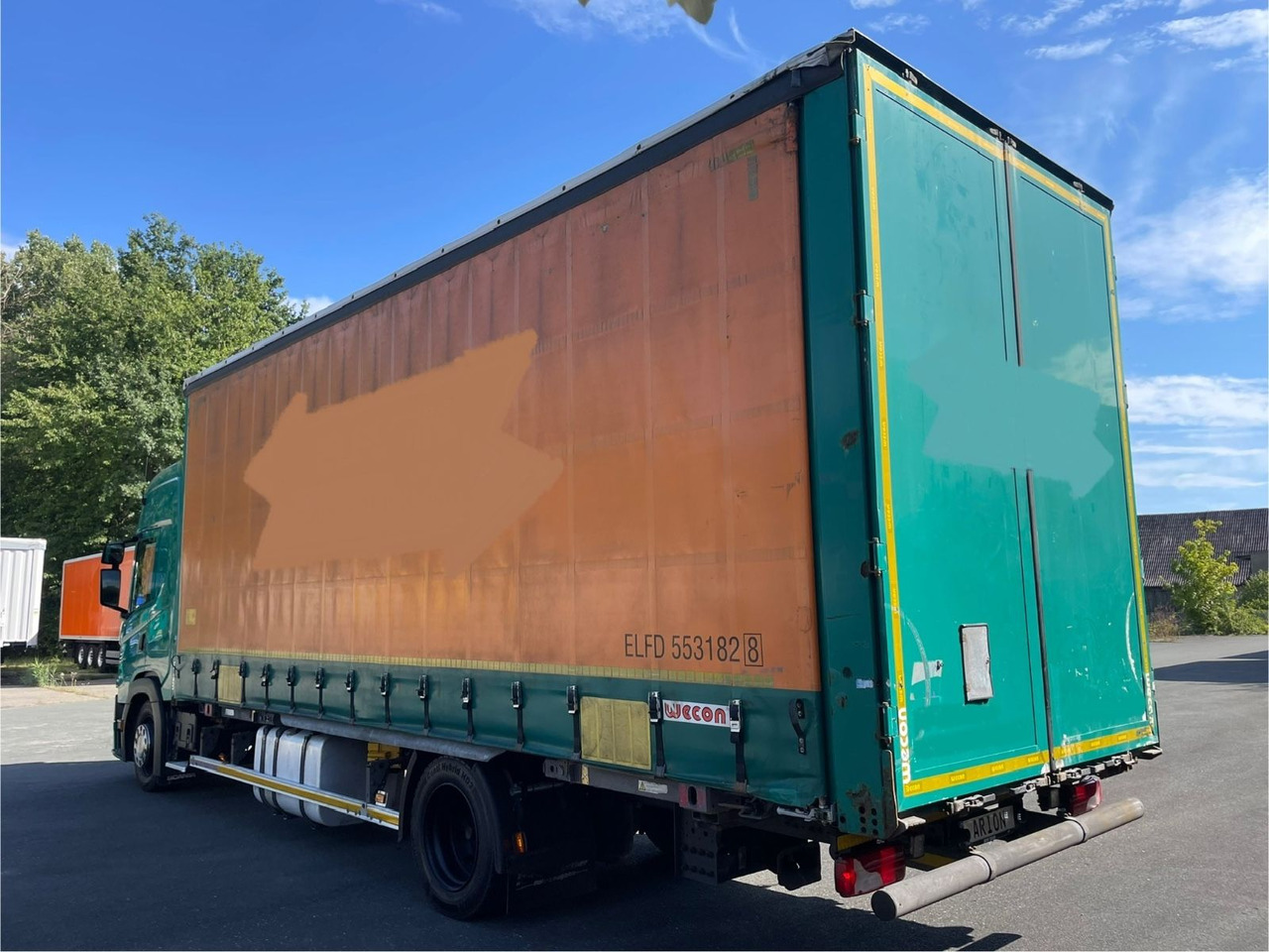 Scania G450 Wechselfahrgestell/WECON/StandAC/EU6d - 컨테이너 운반 장치/ 스와프 보디 트럭 : 사진 5 Scania G450 Wechselfahrgestell/WECON/StandAC/EU6d - 컨테이너 운반 장치/ 스와프 보디 트럭 : 사진 5