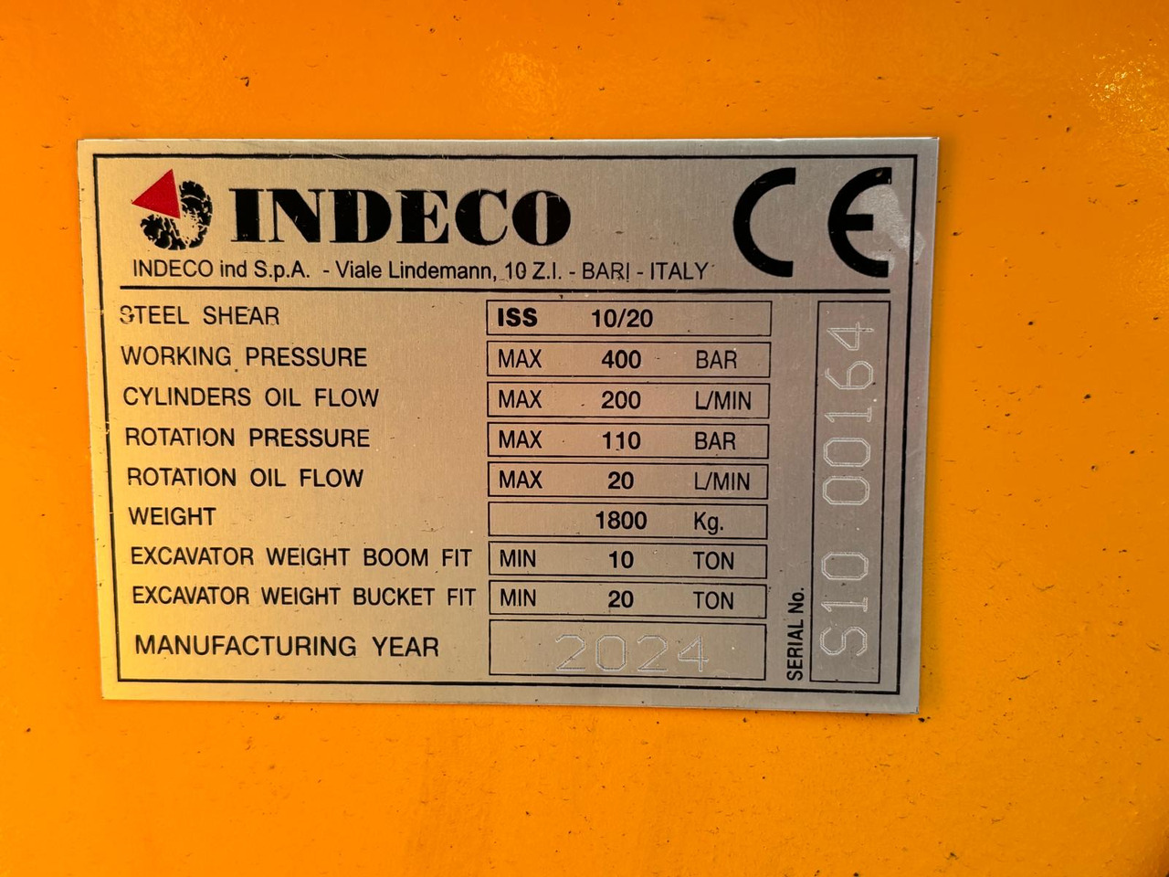 INDECO ISS 10/20 - 철거용 가위 굴착기 용 : 사진 2 INDECO ISS 10/20 - 철거용 가위 굴착기 용 : 사진 2