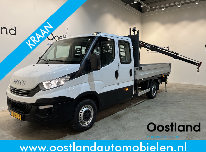 Iveco Daily 35S18D 3.0 375 Automaat Open Laadbak / Hiab Kraan / Euro 6 / Trekhaak 3500 KG / Airco / Camera / Navigatie / 3-Zits / 67.000 KM !! - 플랫베드 밴 : 사진 1 Iveco Daily 35S18D 3.0 375 Automaat Open Laadbak / Hiab Kraan / Euro 6 / Trekhaak 3500 KG / Airco / Camera / Navigatie / 3-Zits / 67.000 KM !! - 플랫베드 밴 : 사진 1