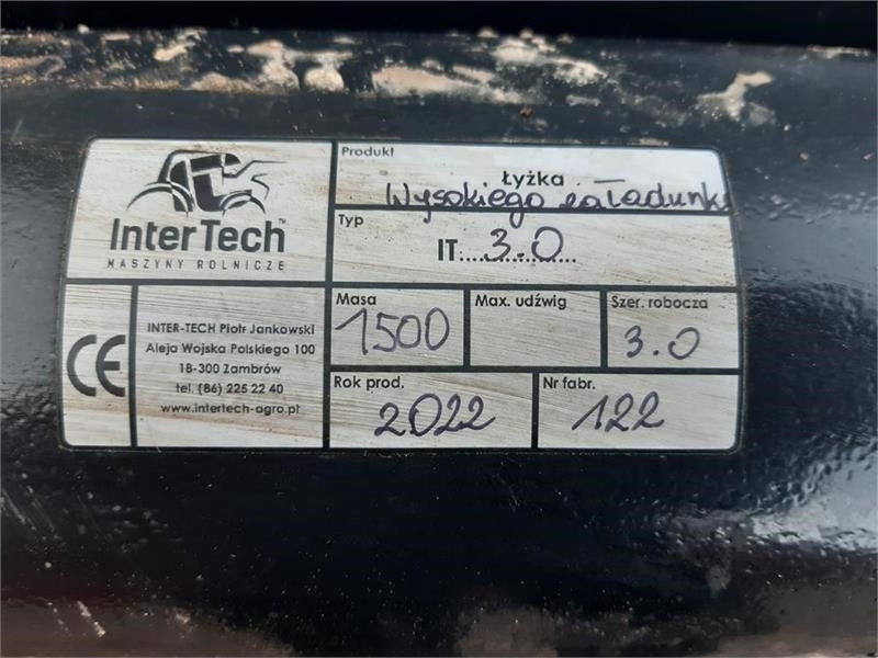 Inter-Tech højtipskovl inter-tech 3 meters - 농업용 기계 : 사진 4 Inter-Tech højtipskovl inter-tech 3 meters - 농업용 기계 : 사진 4