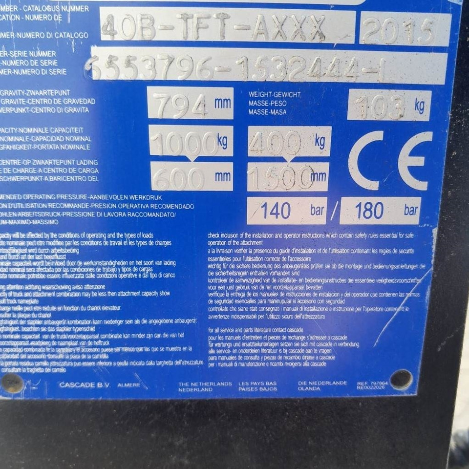 Cascade INTEGRAL FORK POS. - 포크 : 사진 3 Cascade INTEGRAL FORK POS. - 포크 : 사진 3