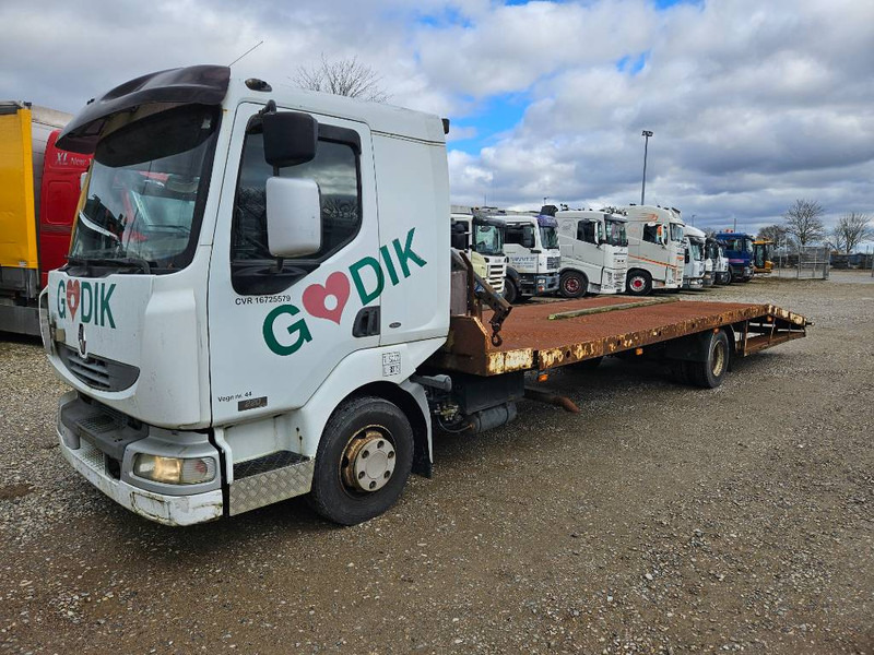 Renault Midlum 220 Machine/auto Transport and crane(2 stk) - 자동 운반 장치 트럭, 크레인 트럭 : 사진 1 Renault Midlum 220 Machine/auto Transport and crane(2 stk) - 자동 운반 장치 트럭, 크레인 트럭 : 사진 1