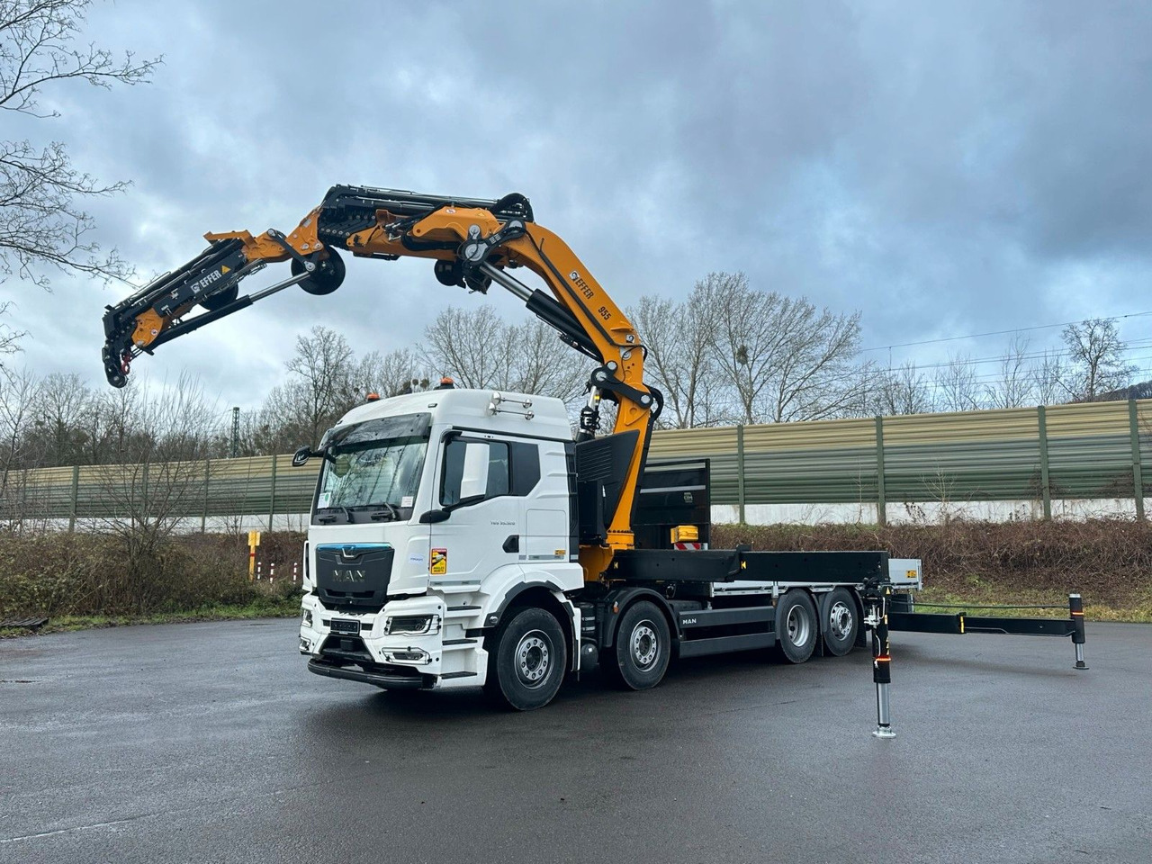MAN TGS 35.520 8X2 Hiab EFFER 955-8s +Jib 6s - 드롭사이드/ 플랫베드 트럭, 크레인 트럭 : 사진 1 MAN TGS 35.520 8X2 Hiab EFFER 955-8s +Jib 6s - 드롭사이드/ 플랫베드 트럭, 크레인 트럭 : 사진 1