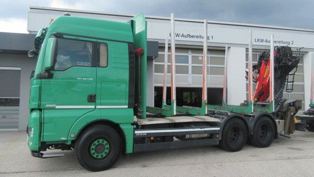 MAN TGX 26.540L inkl. 3 Achs-Anhänger - 목재 트럭, 크레인 트럭 : 사진 1 MAN TGX 26.540L inkl. 3 Achs-Anhänger - 목재 트럭, 크레인 트럭 : 사진 1