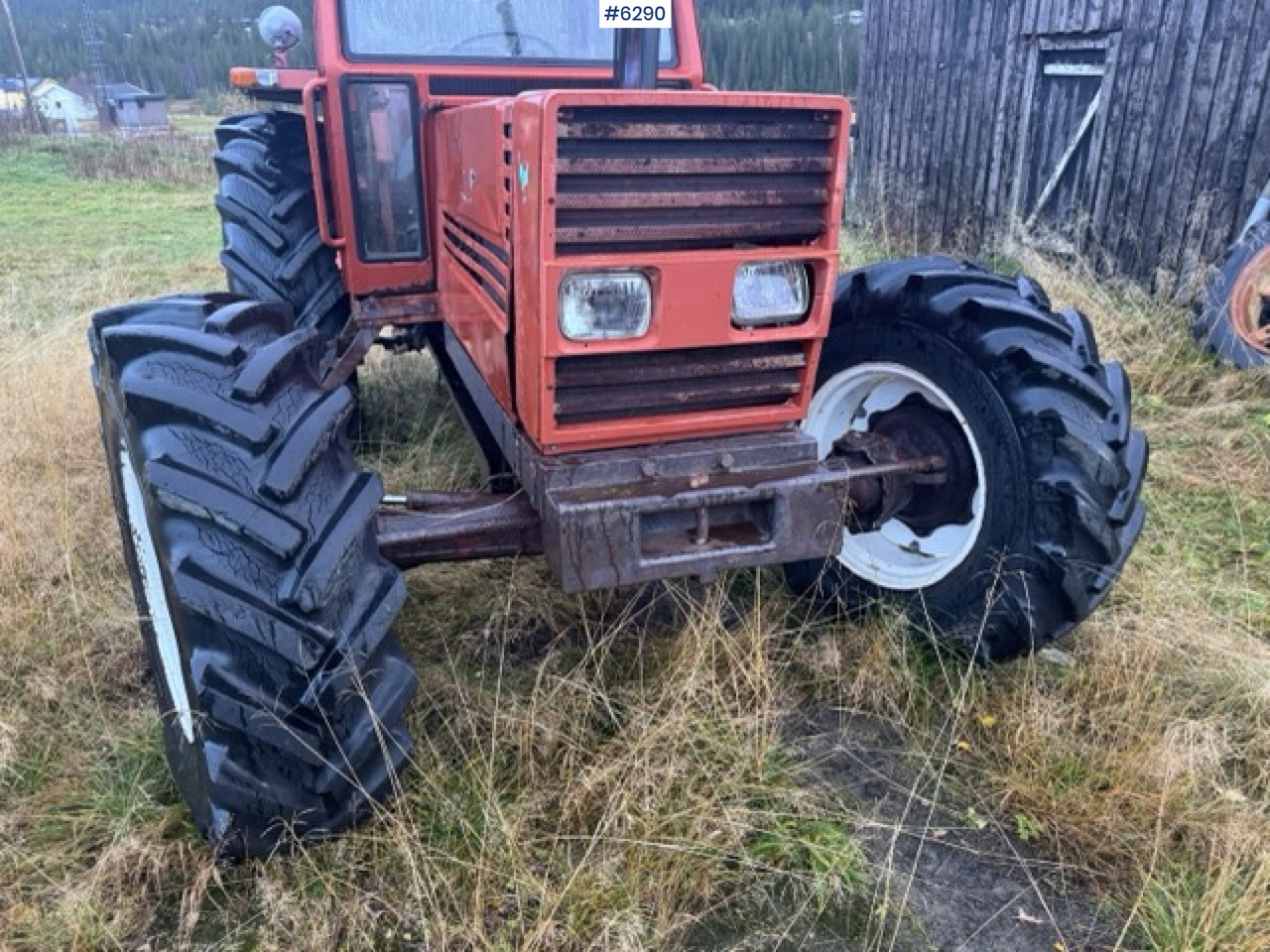장궤형 트랙터 1983 Fiat 980DT 4x4. Repair Object : 사진 16