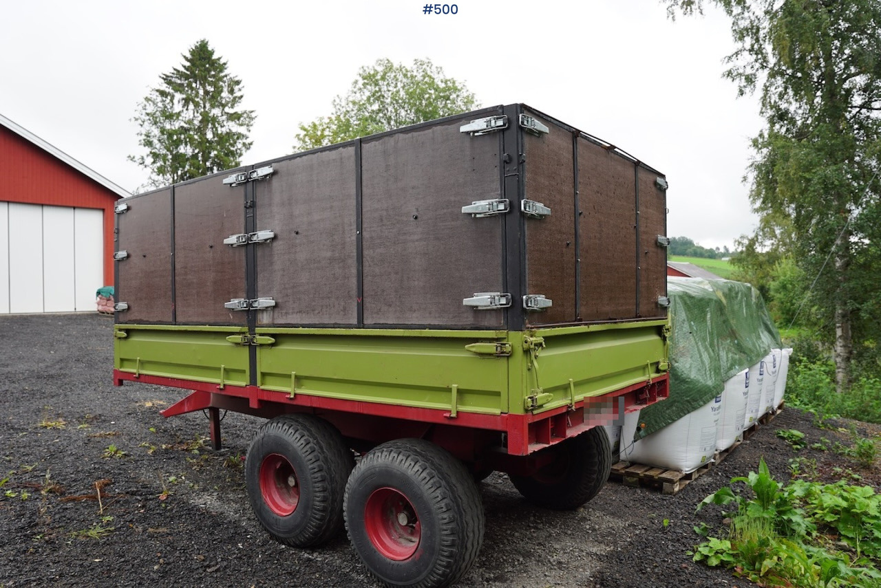 농장 트레일러 1985 Moelven tractor trailer w/ tipper. : 사진 1