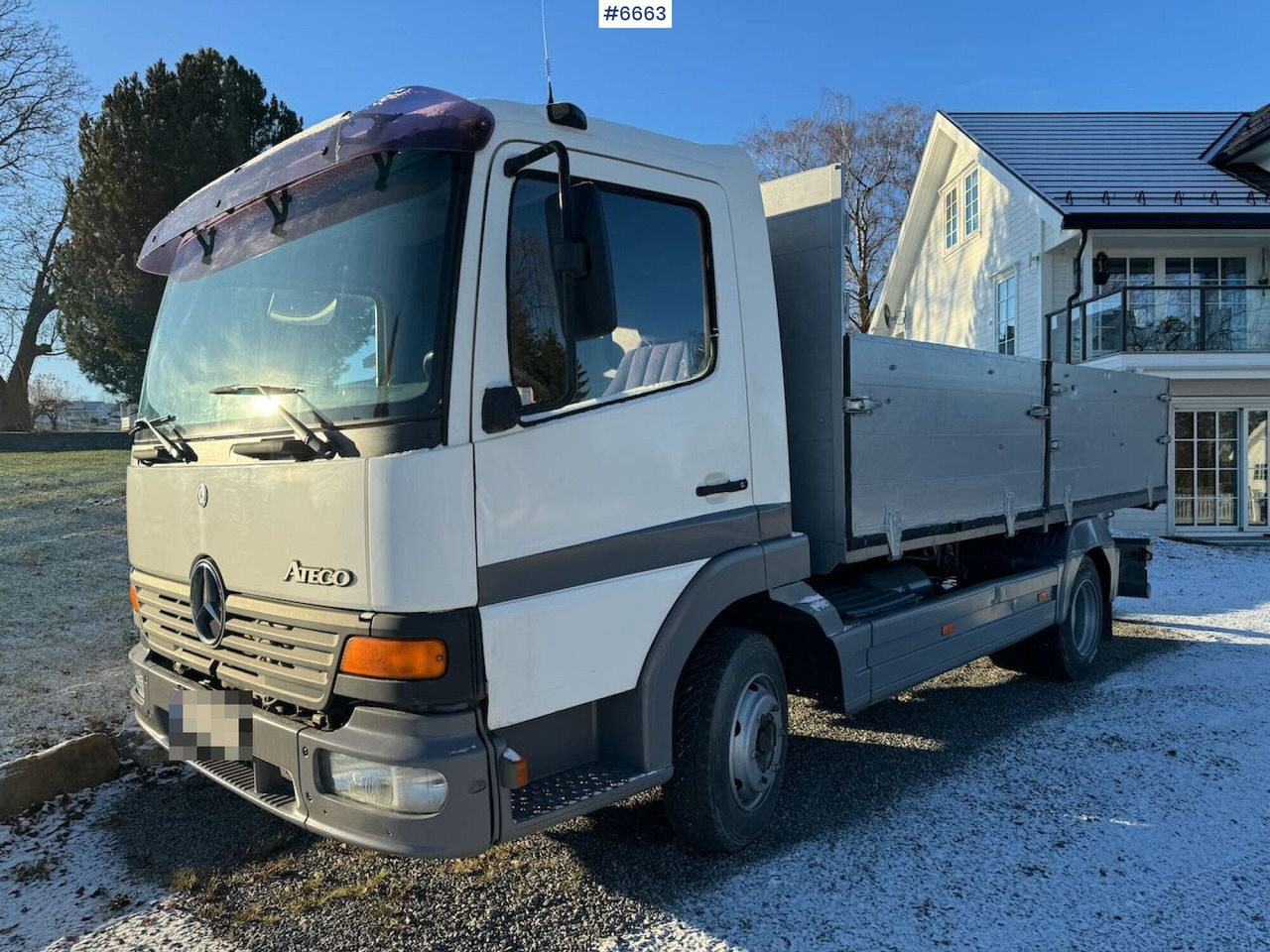 1999 Mercedes Atego 4x2 Tippbil. 173 000 km! - 드롭사이드/ 플랫베드 트레일러 : 사진 1 1999 Mercedes Atego 4x2 Tippbil. 173 000 km! - 드롭사이드/ 플랫베드 트레일러 : 사진 1