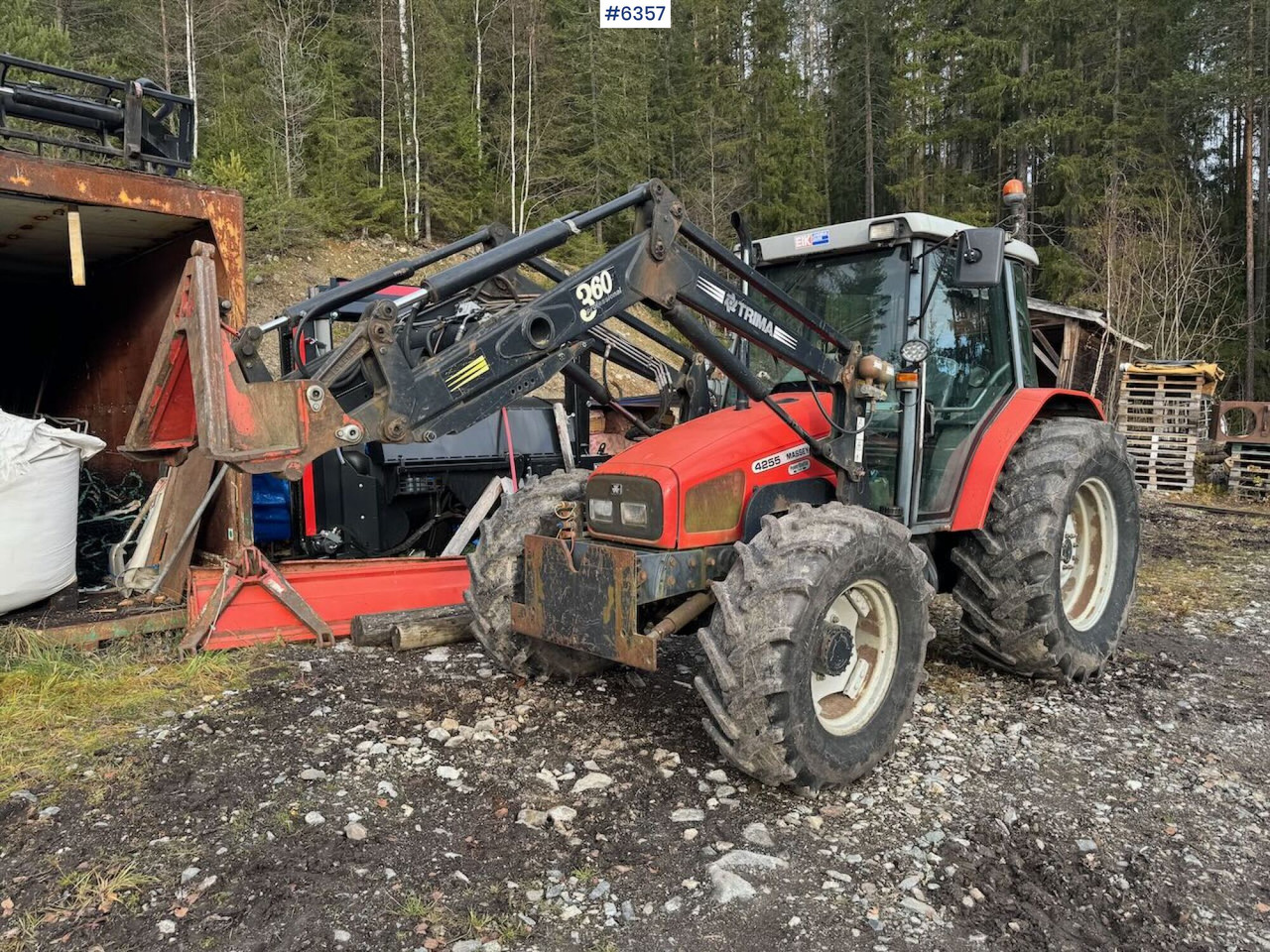 2000 Massey Ferguson 4255 m/ frontlaster - 장궤형 트랙터 : 사진 4 2000 Massey Ferguson 4255 m/ frontlaster - 장궤형 트랙터 : 사진 4