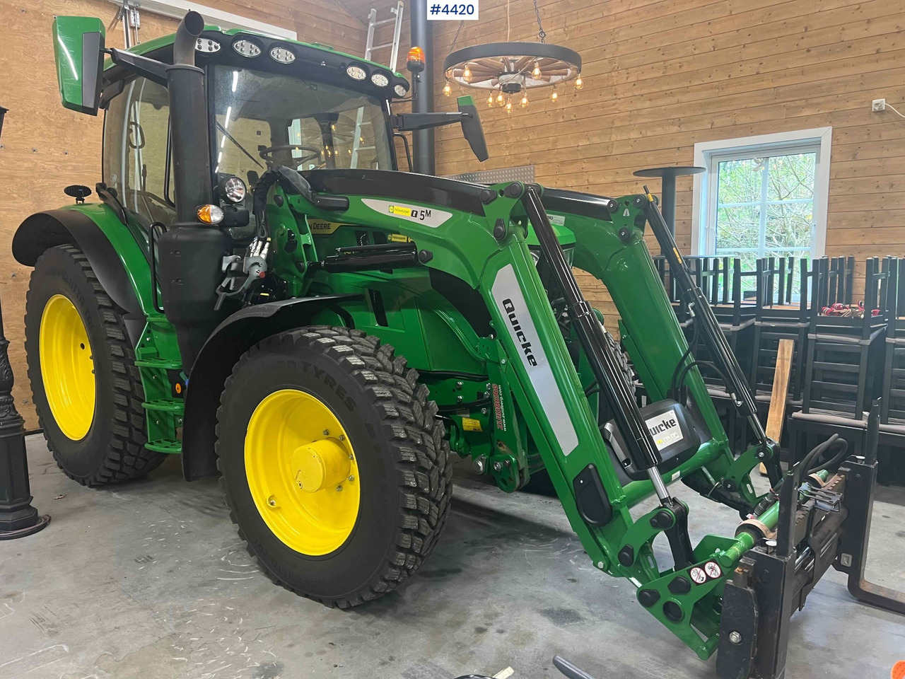 2024 John Deere 6150R w/ Quicke Front Loader & Bucket - 장궤형 트랙터 : 사진 4 2024 John Deere 6150R w/ Quicke Front Loader & Bucket - 장궤형 트랙터 : 사진 4