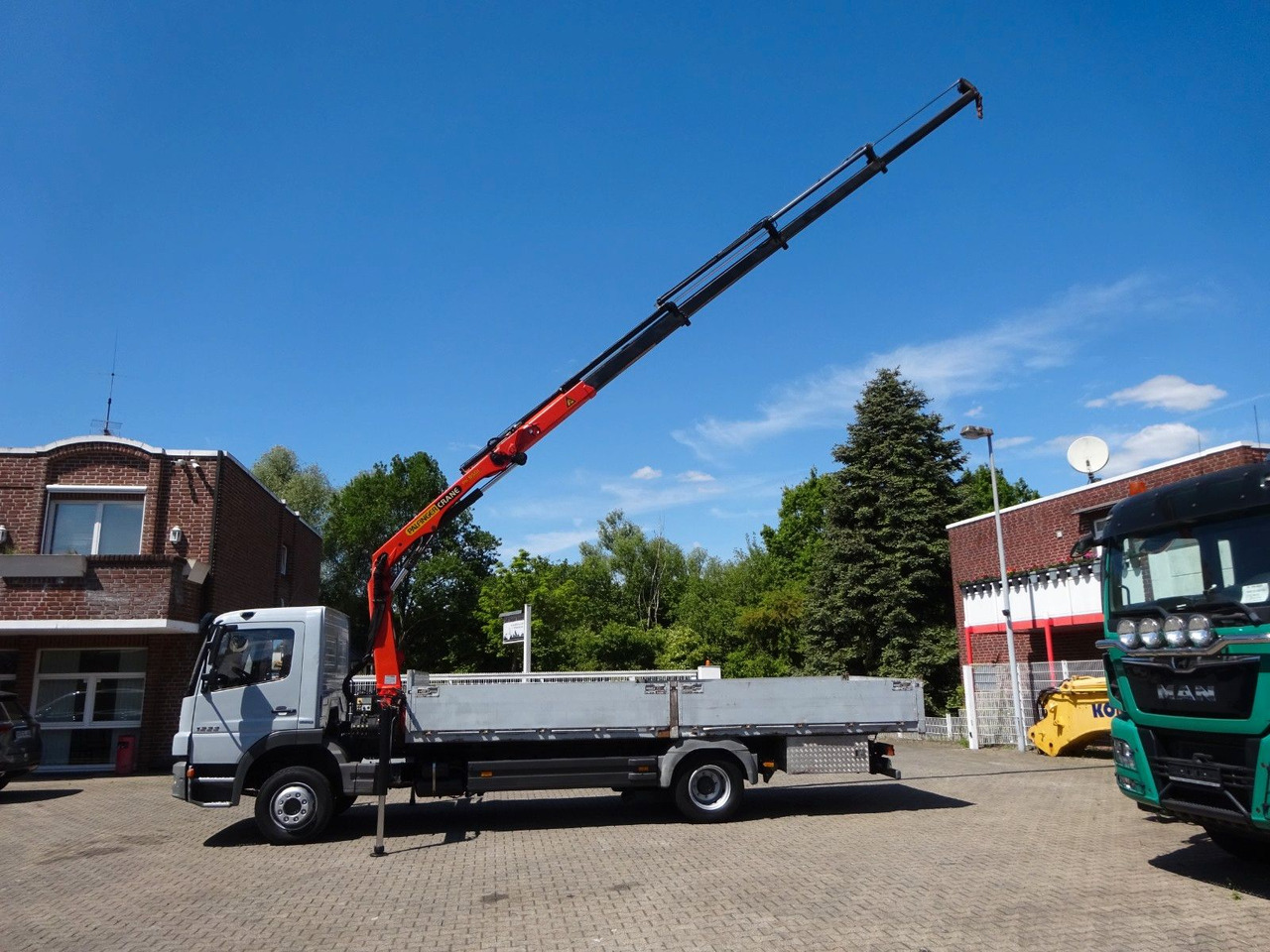 Mercedes-Benz 1222 Atego mit Palfinger PK8501 Kran 4x2 - 드롭사이드/ 플랫베드 트럭, 크레인 트럭 : 사진 3 Mercedes-Benz 1222 Atego mit Palfinger PK8501 Kran 4x2 - 드롭사이드/ 플랫베드 트럭, 크레인 트럭 : 사진 3
