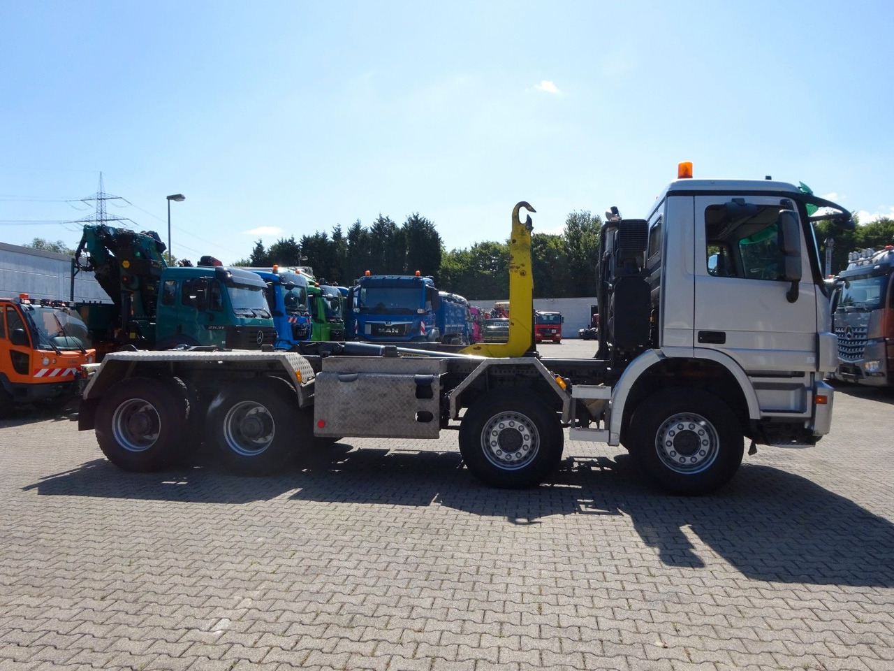 후크 리프트 트럭 Mercedes-Benz 3244  Actros PALFINGER Abroller 8x4 : 사진 11