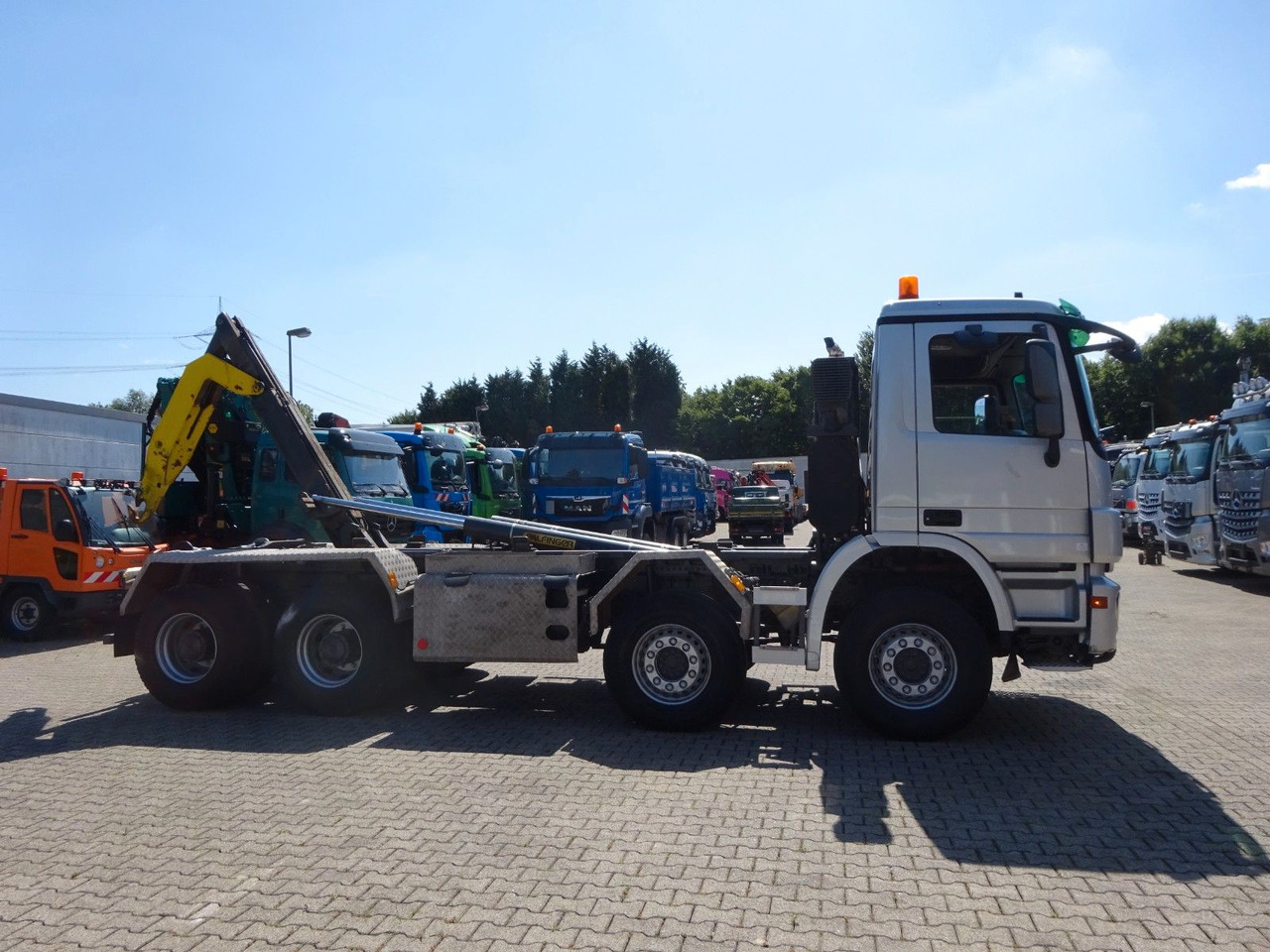 후크 리프트 트럭 Mercedes-Benz 3244  Actros PALFINGER Abroller 8x4 : 사진 12