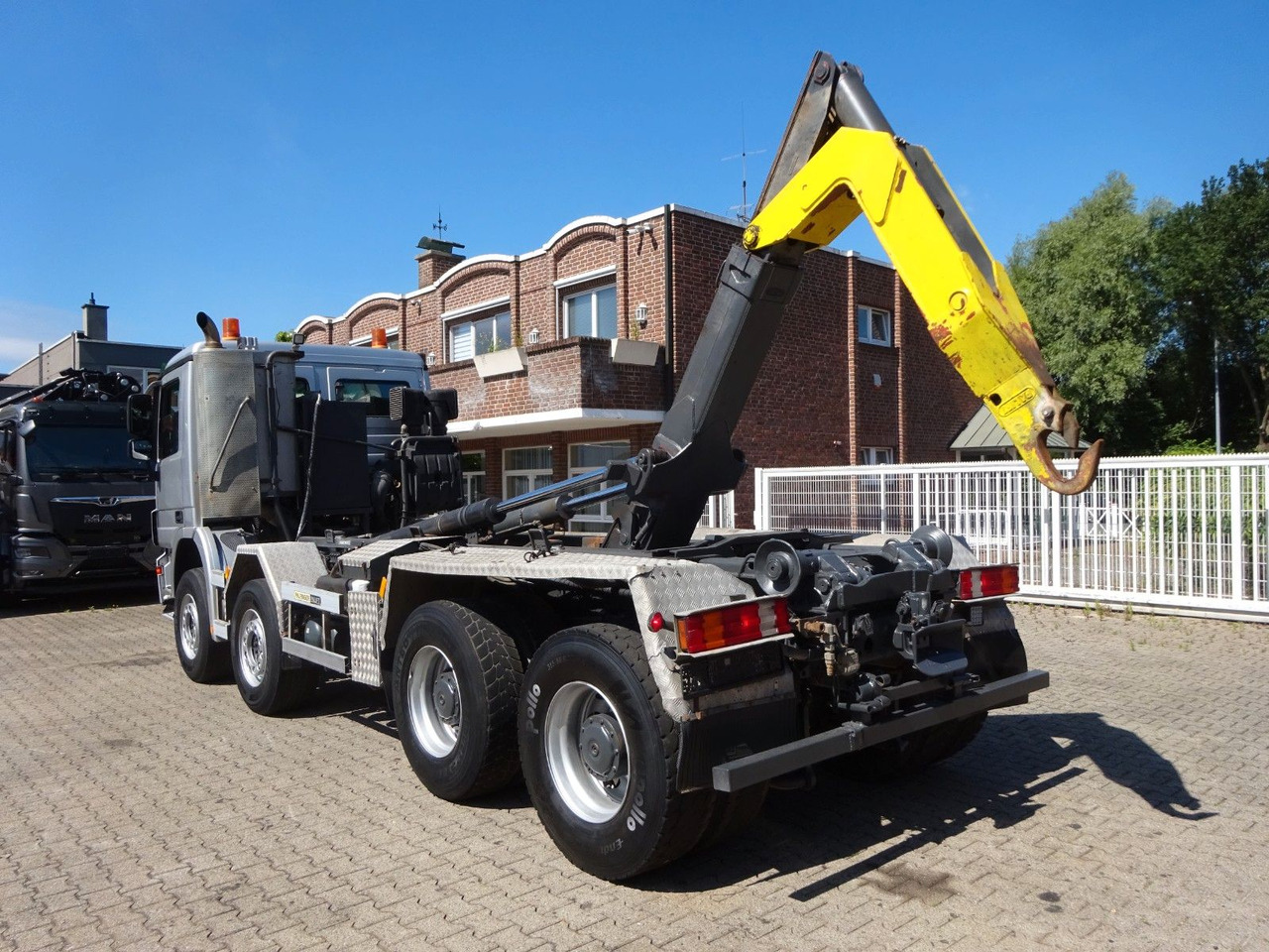 후크 리프트 트럭 Mercedes-Benz 3244  Actros PALFINGER Abroller 8x4 : 사진 7