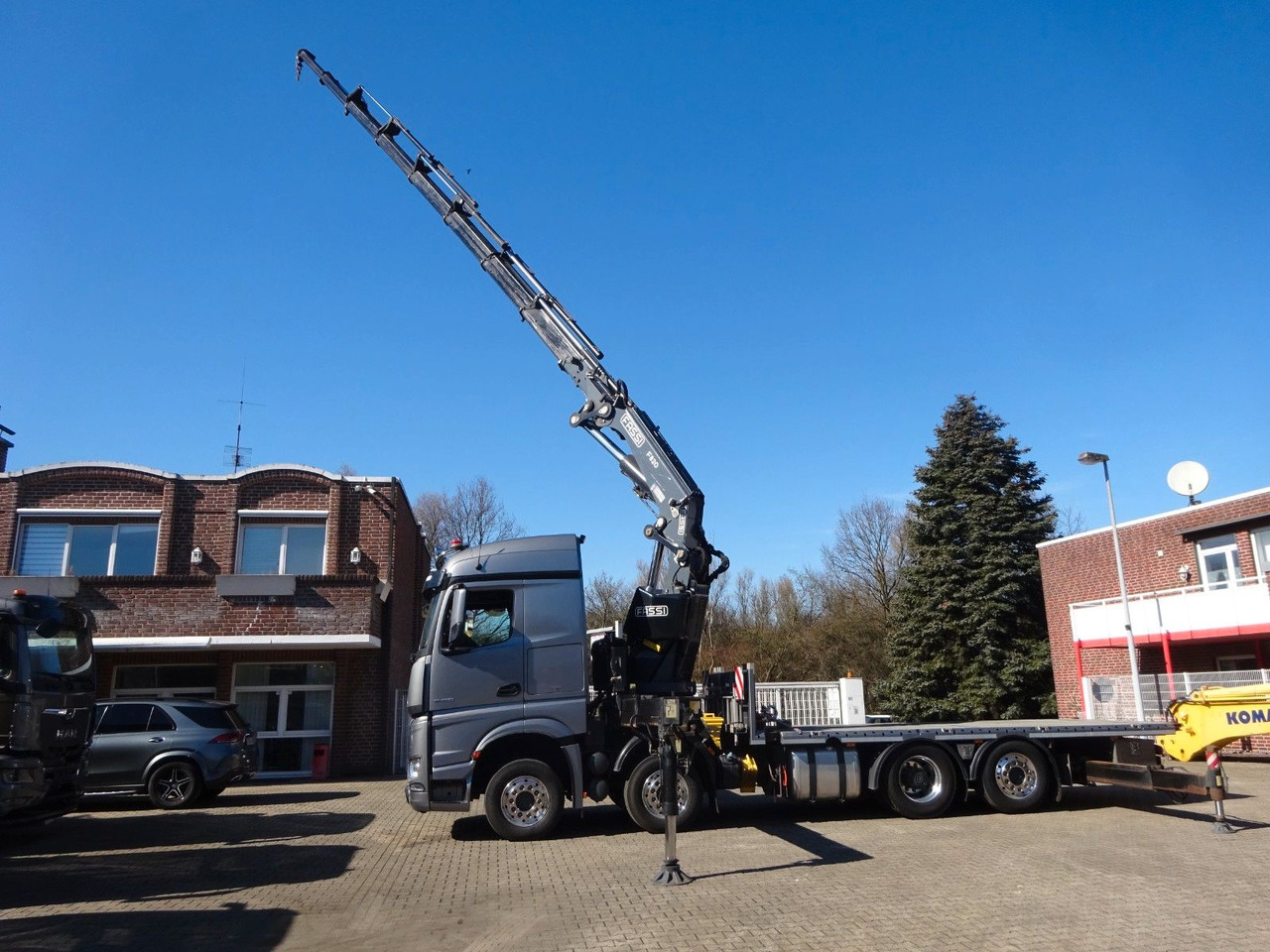 Mercedes-Benz 3453 Plattform + Fassi F820 Kran 8x2 Mercedes-Benz 3453 FASSI F820 Kran 8x Hydr. Ausschub - 크레인 트럭, 드롭사이드/ 플랫베드 트럭 : 사진 2 Mercedes-Benz 3453 Plattform + Fassi F820 Kran 8x2 Mercedes-Benz 3453 FASSI F820 Kran 8x Hydr. Ausschub - 크레인 트럭, 드롭사이드/ 플랫베드 트럭 : 사진 2