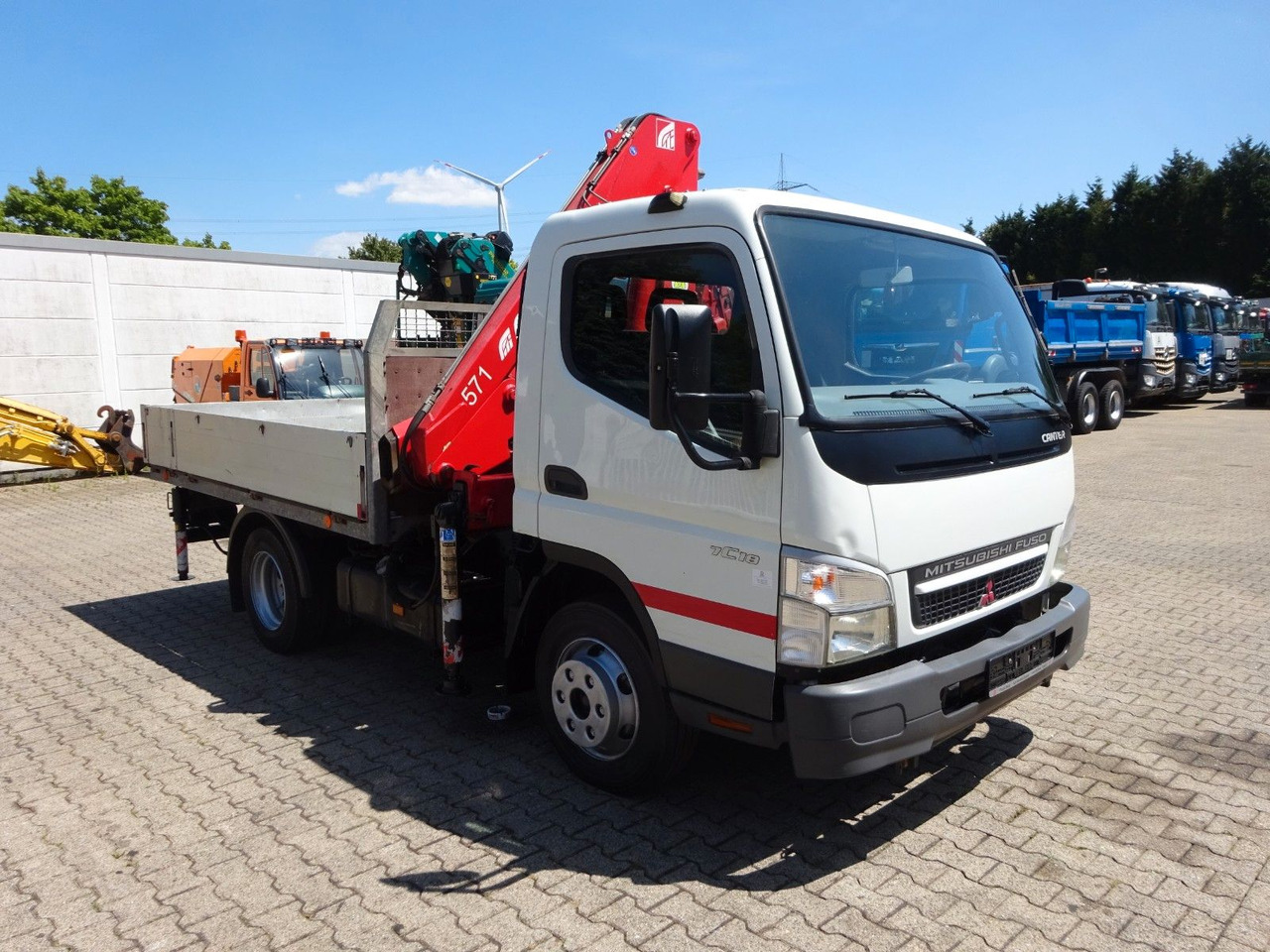 플랫베드 밴 Mitsubishi Fuso Canter 7C18 + Ferrari F571 Kran : 사진 13