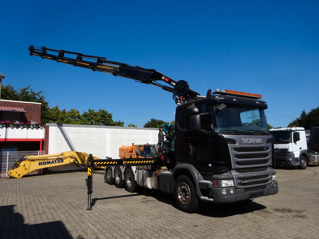 Scania R490 Abroller + HIAB 302E-6 Bj.2021 !Kran TRIDEM Scania R490 Abroller + HIAB 302E-6 Bj.2021 !Kran TRIDEM - 크레인 트럭, 후크 리프트 트럭 : 사진 3 Scania R490 Abroller + HIAB 302E-6 Bj.2021 !Kran TRIDEM Scania R490 Abroller + HIAB 302E-6 Bj.2021 !Kran TRIDEM - 크레인 트럭, 후크 리프트 트럭 : 사진 3