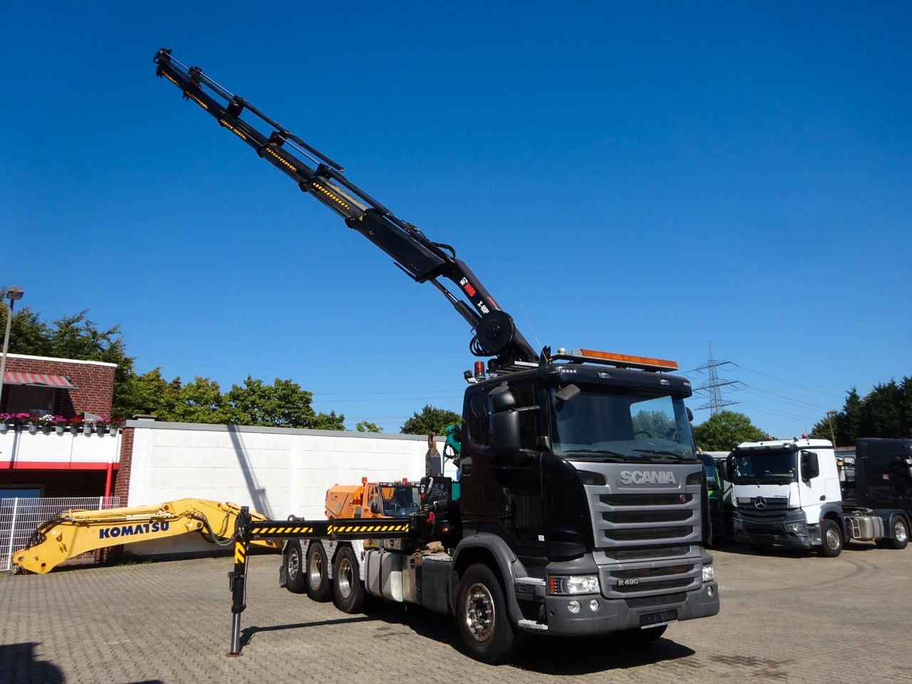 Scania R490 Abroller + HIAB 302E-6 Bj.2021 !Kran TRIDEM Scania R490 Abroller + HIAB 302E-6 Bj.2021 !Kran TRIDEM - 후크 리프트 트럭, 크레인 트럭 : 사진 1 Scania R490 Abroller + HIAB 302E-6 Bj.2021 !Kran TRIDEM Scania R490 Abroller + HIAB 302E-6 Bj.2021 !Kran TRIDEM - 후크 리프트 트럭, 크레인 트럭 : 사진 1