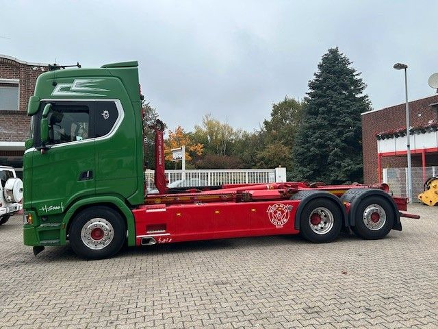 Scania S580 V8 MEILLER Abroller mit Lift+Lenkachse 6x2 - 후크 리프트 트럭 : 사진 5 Scania S580 V8 MEILLER Abroller mit Lift+Lenkachse 6x2 - 후크 리프트 트럭 : 사진 5