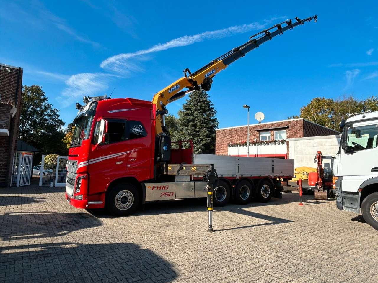 Volvo Autokran FH16 750 Pritsche EFFER 395/8S Lenk - 크레인 트럭 : 사진 4 Volvo Autokran FH16 750 Pritsche EFFER 395/8S Lenk - 크레인 트럭 : 사진 4