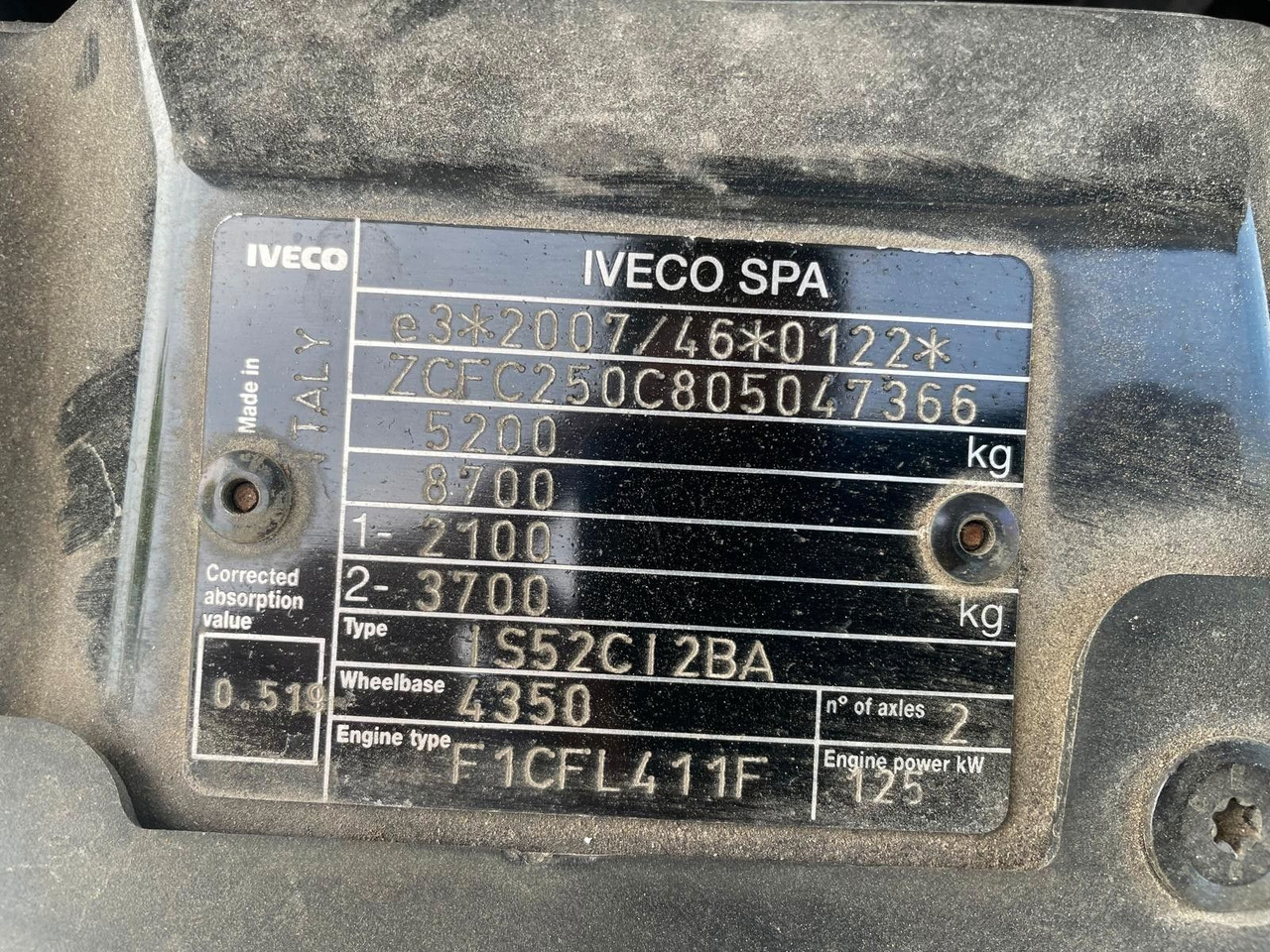 플랫베드 밴, 콤비 밴 Iveco Daily 3.0 Fahrgestell Doppelkabine 50 C *Crane* : 사진 25